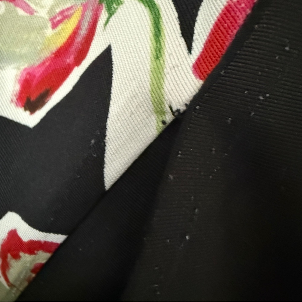Carolina Herrera Black Midi Dress with Floral Design - Picture 8 of 16